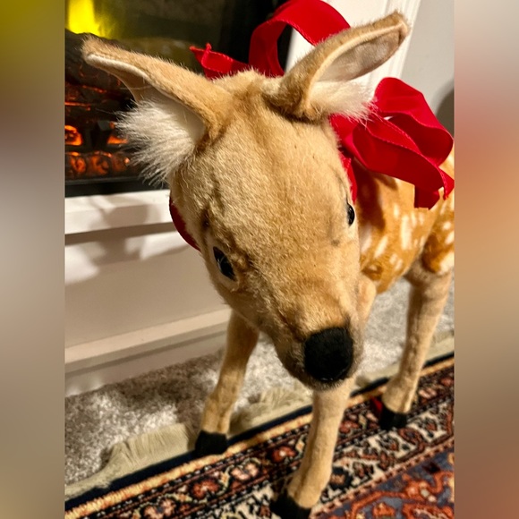 Plush Baby Deer Fawn Stuffed Toy Bambi Kid Standing - Picture 10 of 11